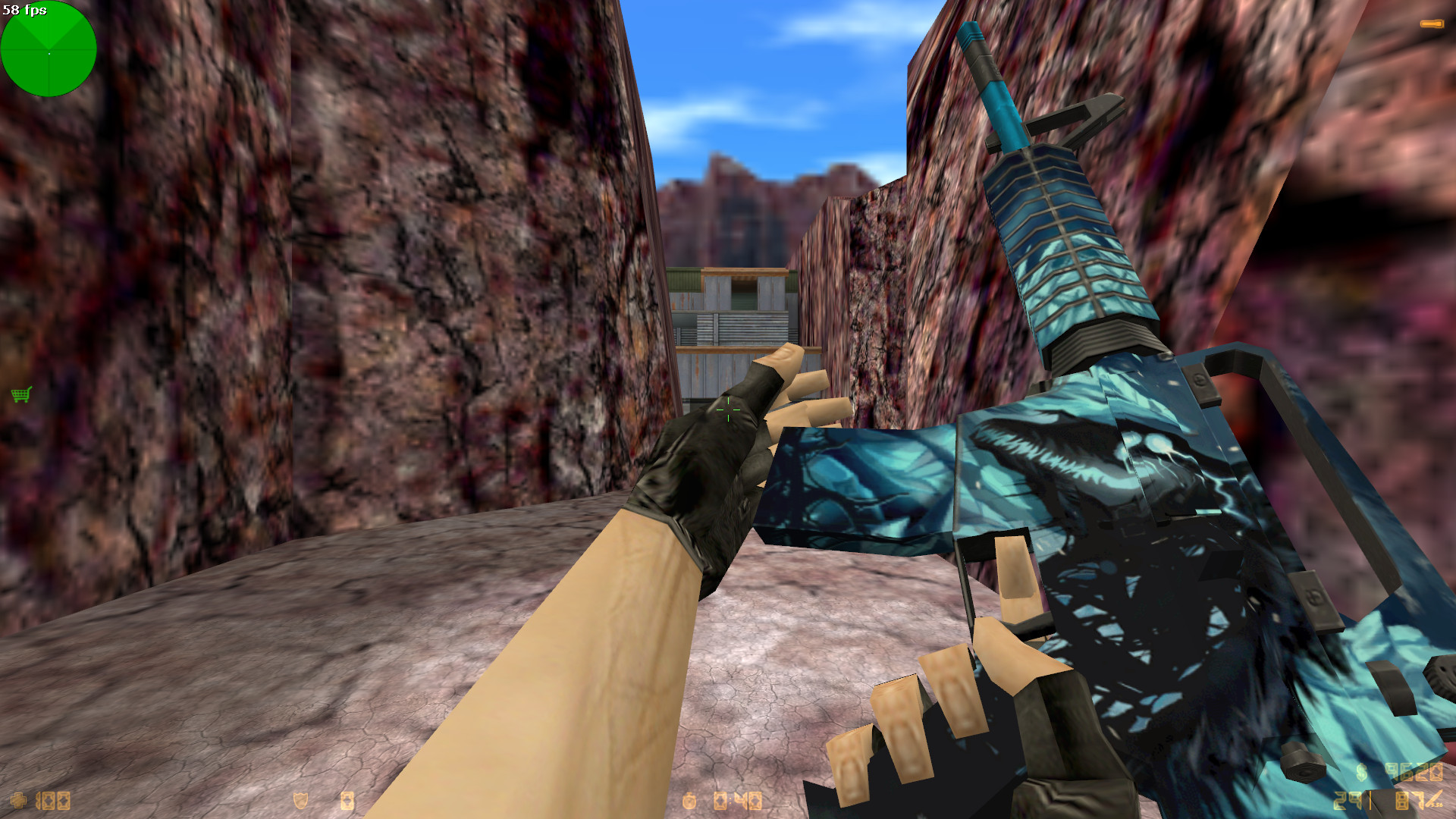 Default M4A1 w/ Nightmare skin [Counter-Strike 1.6] [Mods]