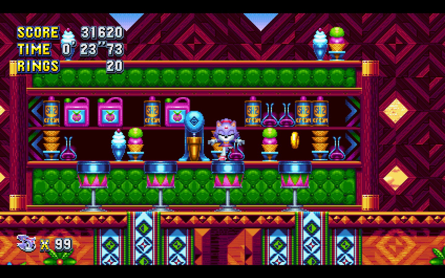 Sonic Mania Blazey Mix Plus! [Sonic Mania] [Mods]