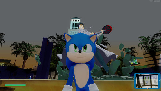 sonic in grand theft auto