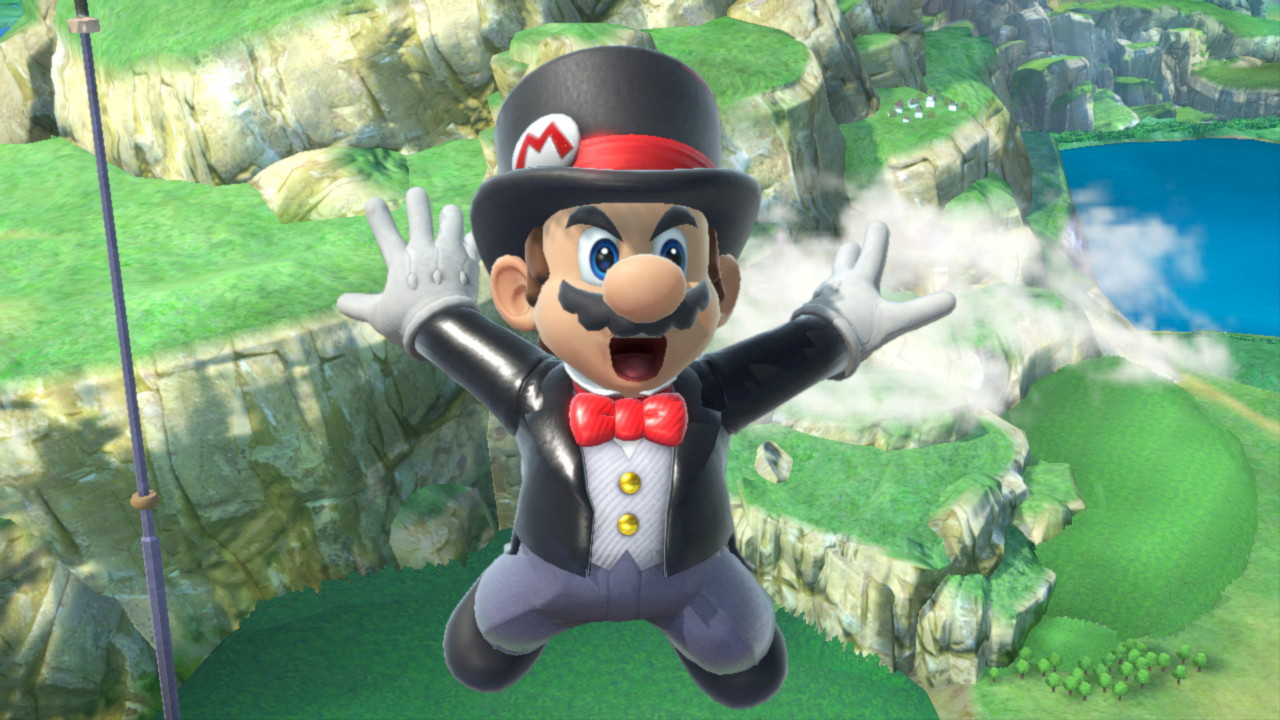 Black Tuxedo Mario Super Smash Bros Ultimate Mods