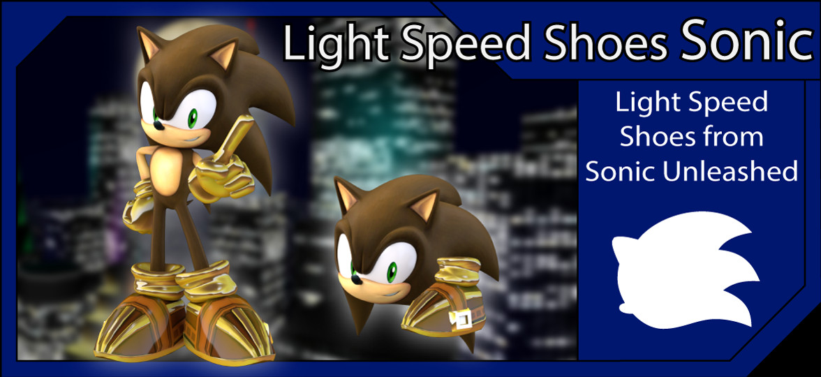 Light Speed Shoes Sonic [Super Smash Bros. Brawl] [Mods]