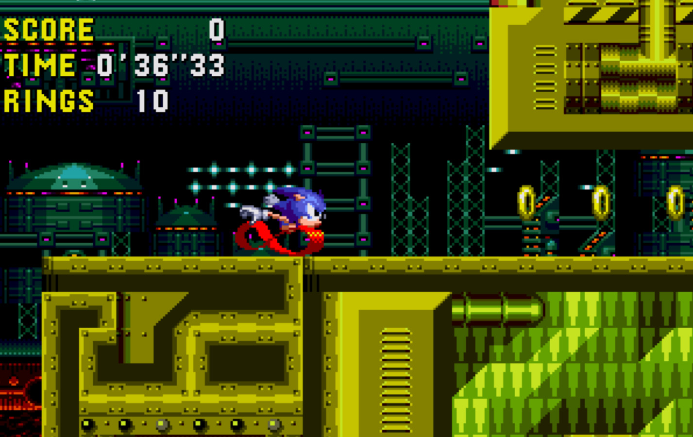 Sprite Animation) Stage Transitions In Sonic CD 