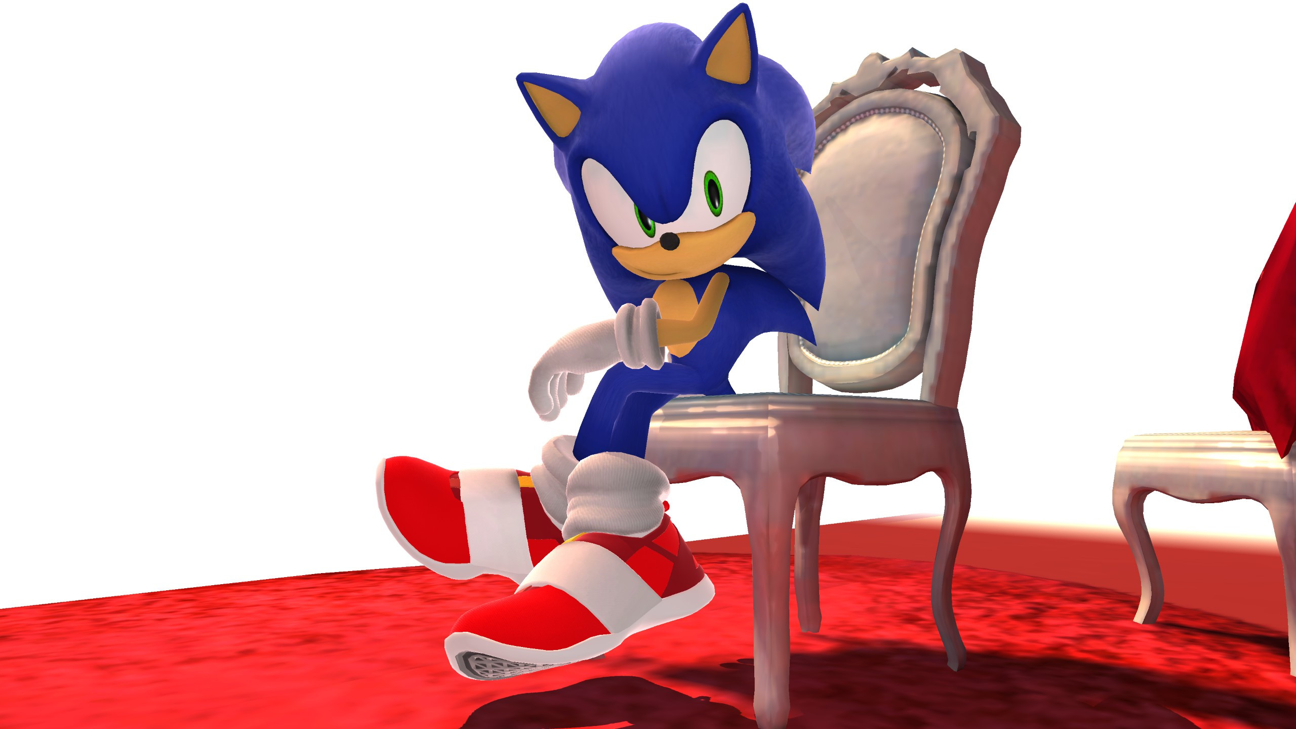Gives modern sonic the shoes he wears in the movie, re-modeled from scratch...
