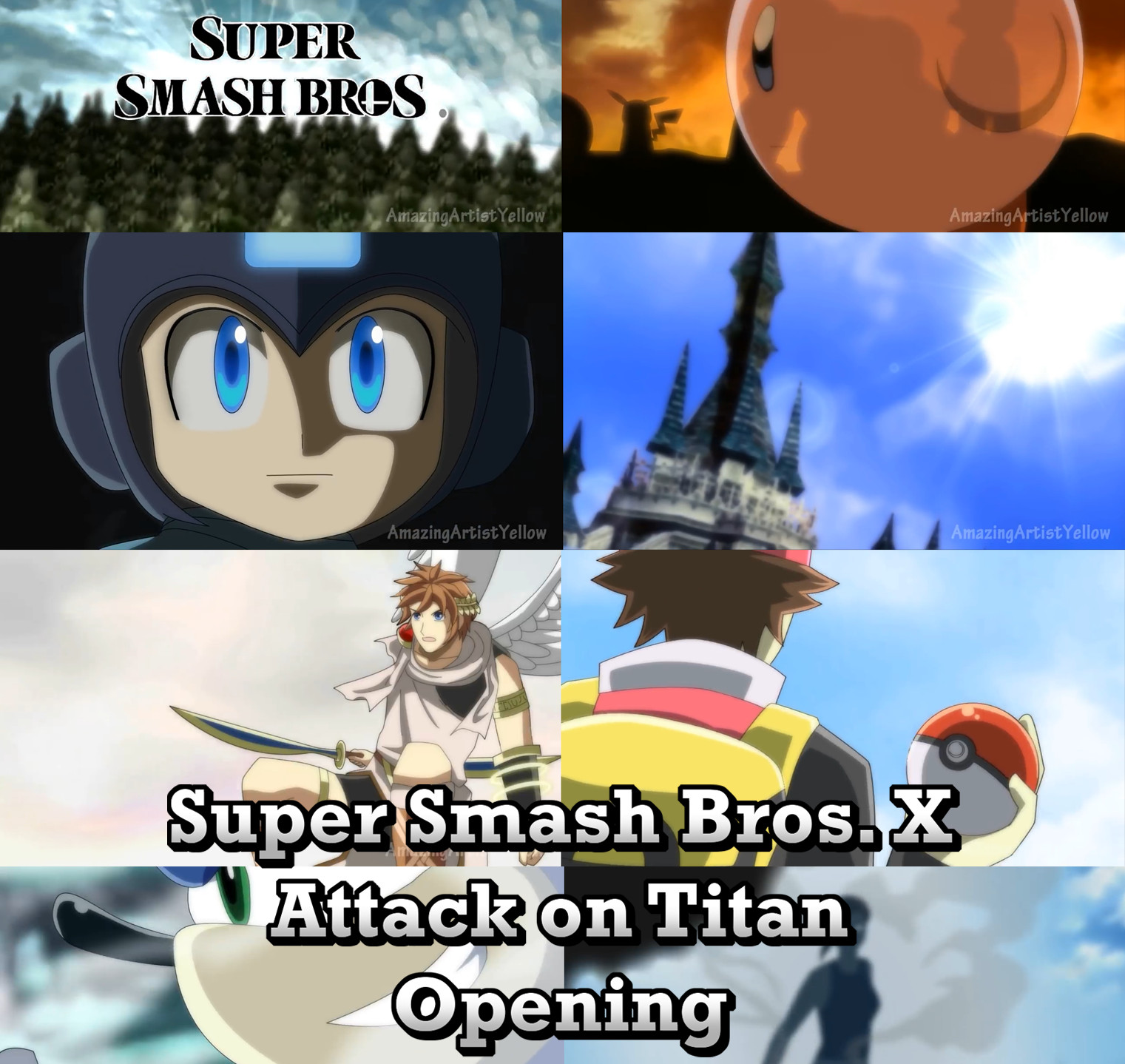 Super Smash Bros. Ultimate Intro - Animated vs. Official 