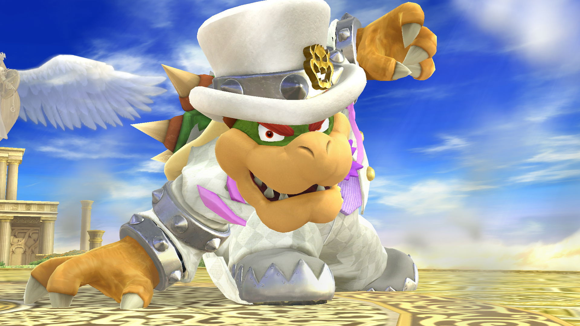 wedding bowser mario