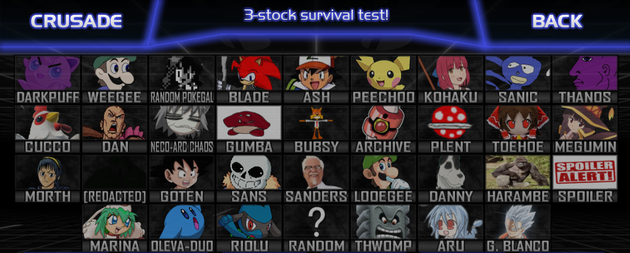 Super Smash Bros Crusade v0.9.4 Unlocking All Characters As Fast As I Can.  