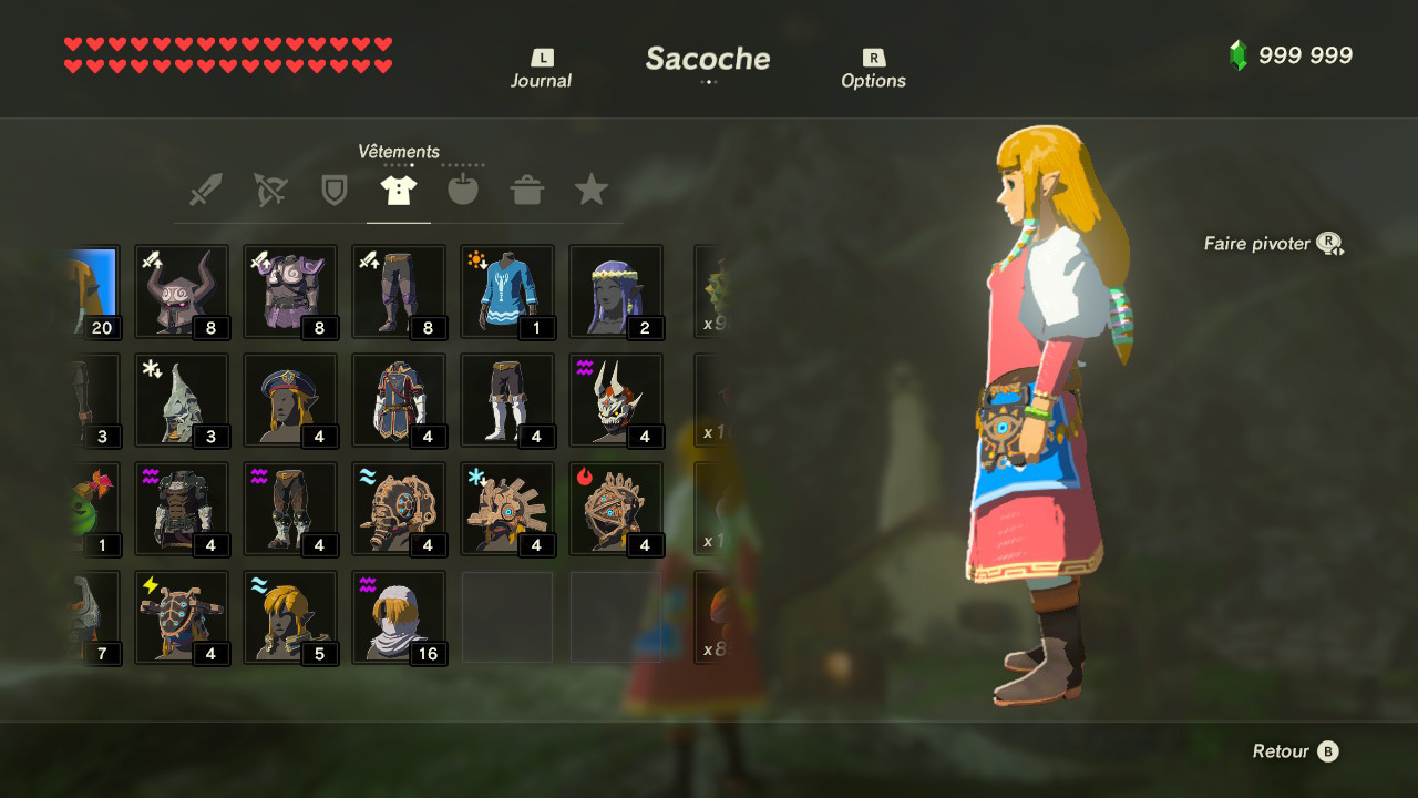 Zelda Skyward Sword dress ( Skyloft) [The Legend of Zelda Breath of the Wild (Switch)] [Mods]