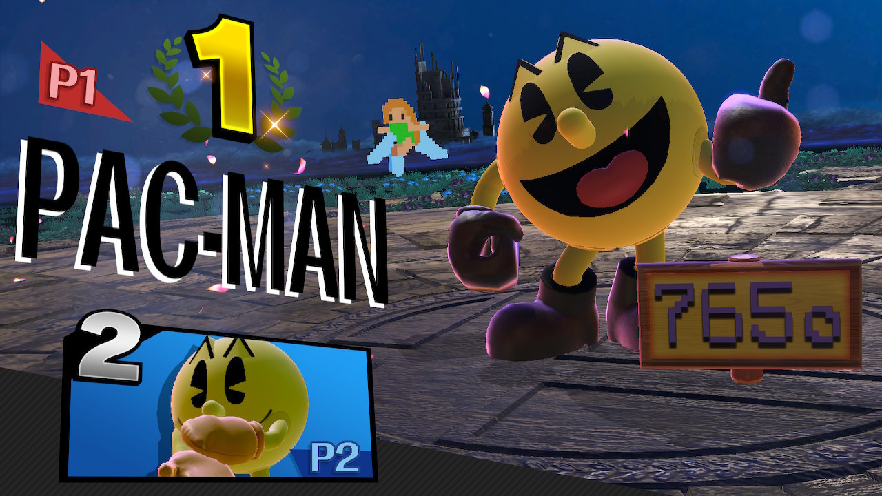 Black Clothes PAC-MAN [Super Smash Bros. Ultimate] [Mods]