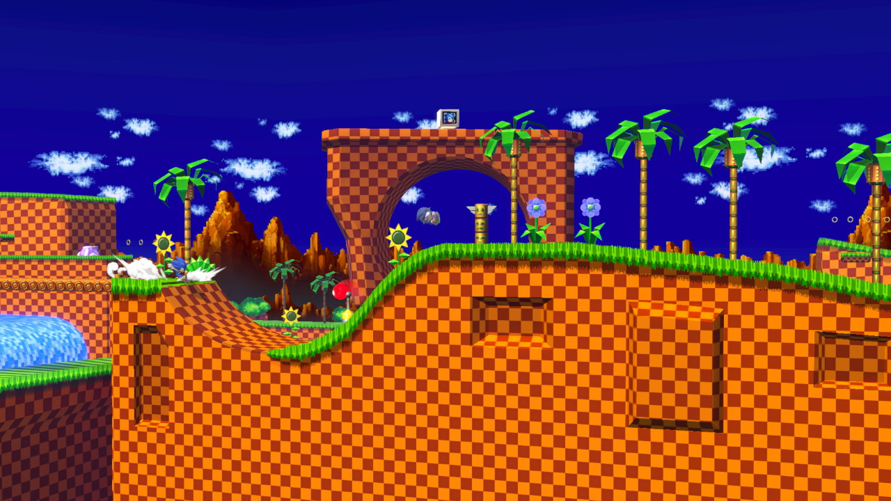 Green Hill Zone Sonic Mania Super Smash Bros Ultimate Mods