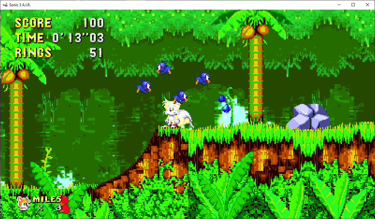 Tails and Knuckles Hyper Palettes [Sonic 3 A.I.R.] [Mods]