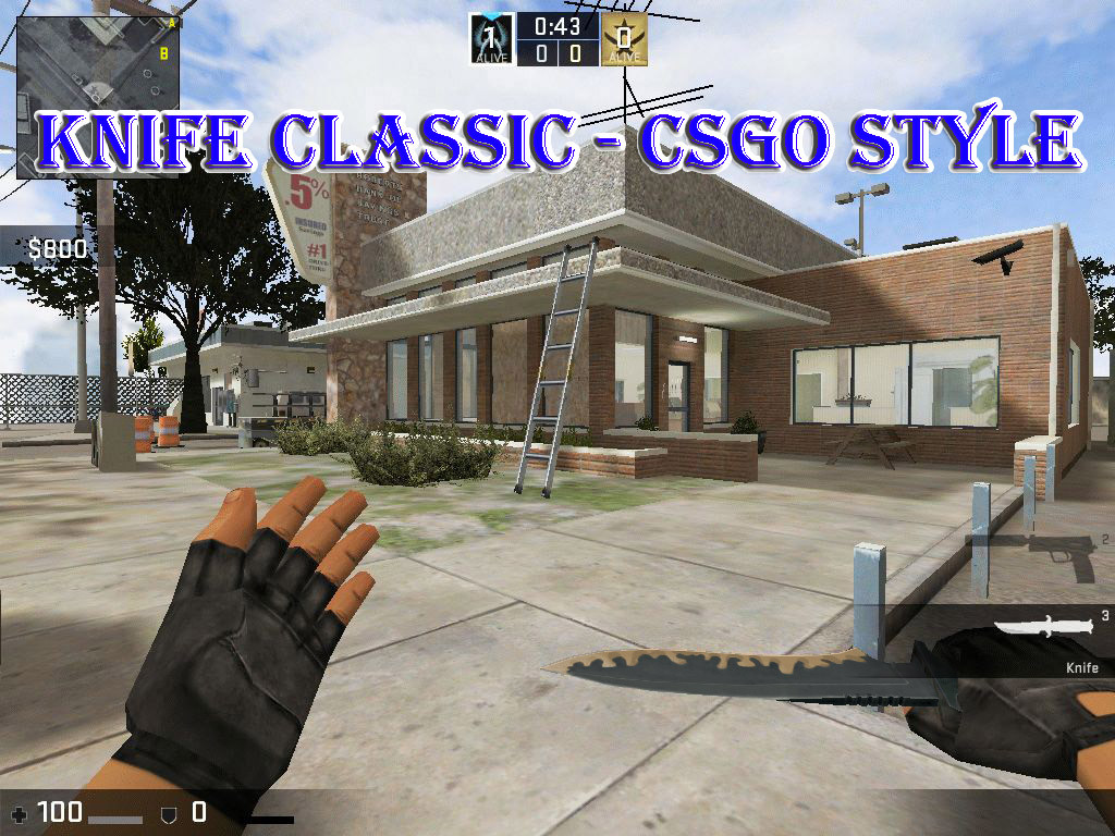 Knife Default - CSGO Classic Style Mod for Counter-Strike 1.6 | CS1.6 Mods