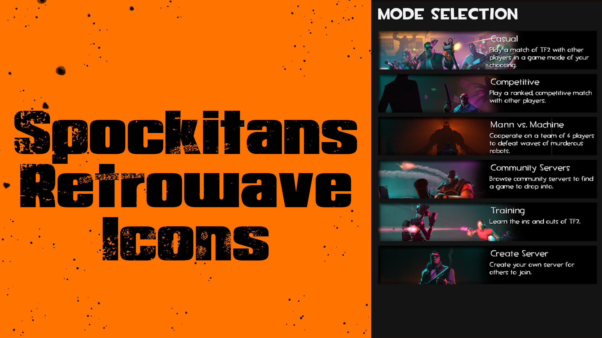 Spockitans Retrowave icons