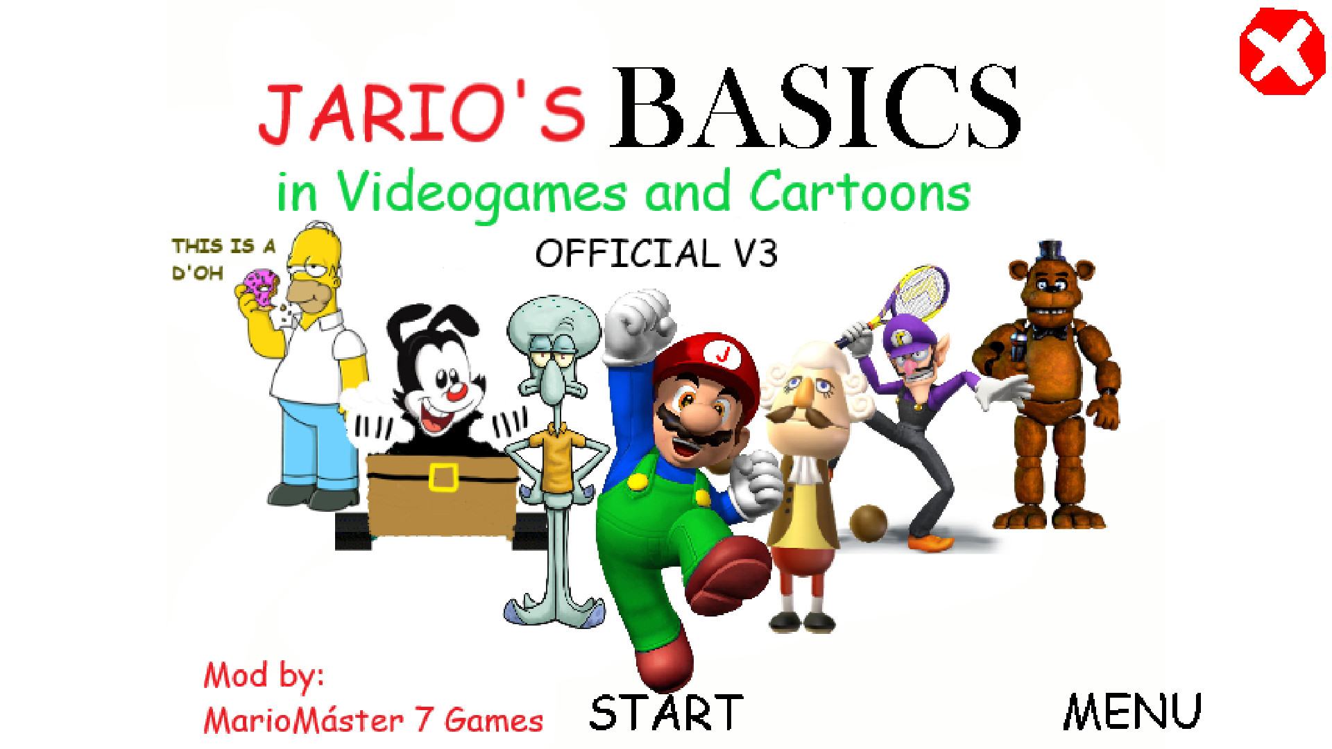 Jario's Basics in Videogames and Cartoons