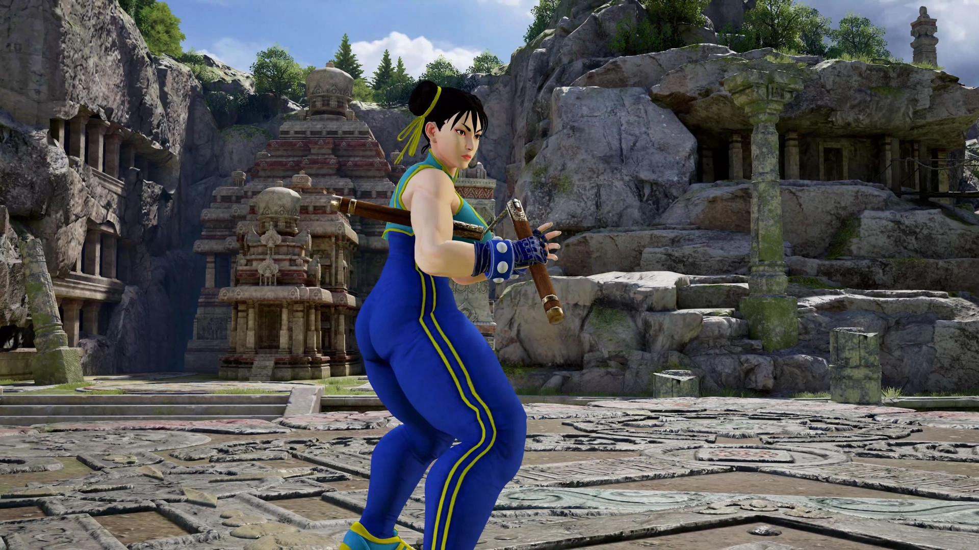 CHUN-LI (Nostalgia Costume Jiggle) vs GUILE - Street Fighter 6 MOD