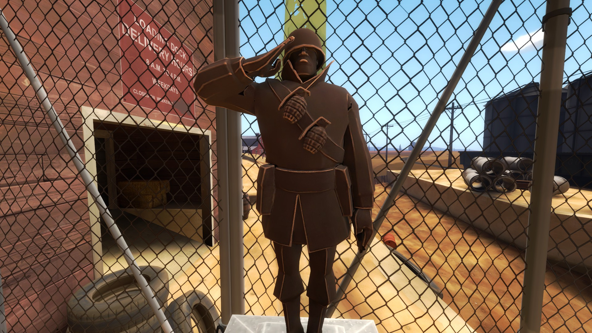 Plain Soldier Statue