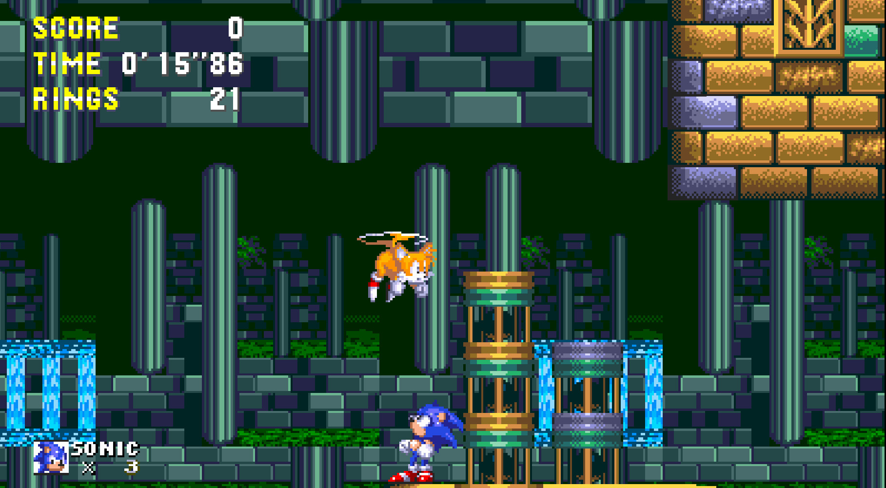 Game gear Sonic in Sonic 3 A.I.R (Beta) [Sonic 3 A.I.R.] [Mods]