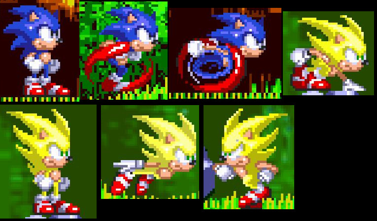 5 Different Super Sonic in Sonic 3 ~ Sonic 3 A.I.R. mods