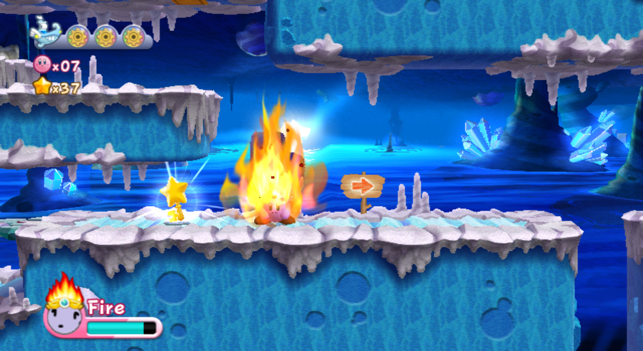 Blue fire (wip) [Kirby's Return to Dream Land] [Mods]