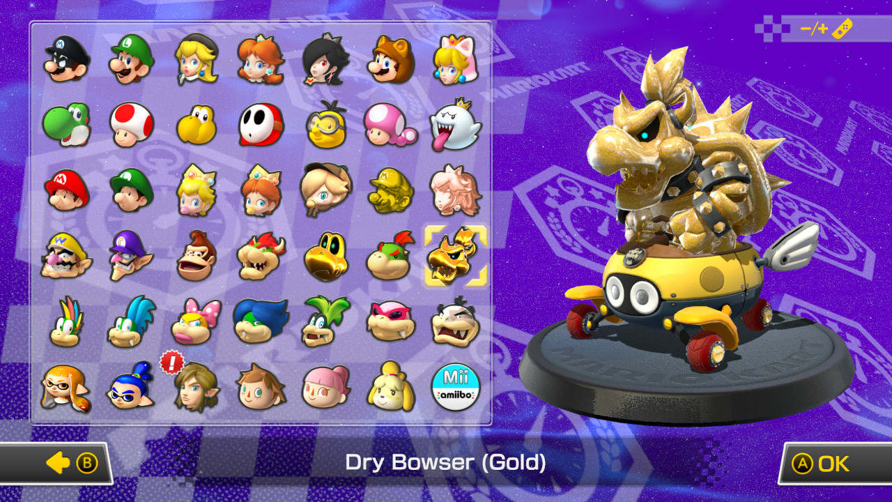 Dry Bowser (Gold) DX [Mario Kart 8 Deluxe] [Mods]