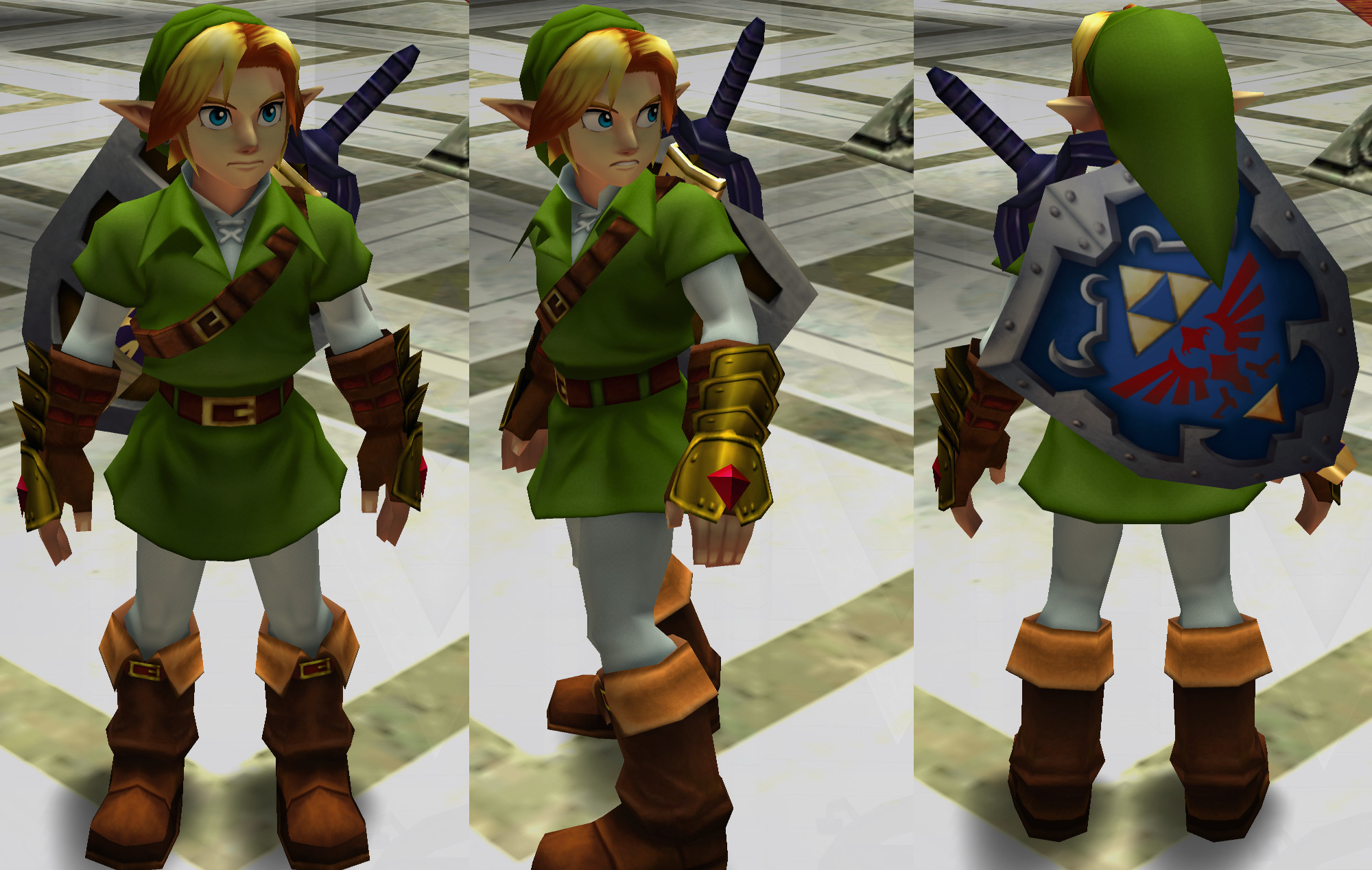 Legend of Zelda Nintendo 64 mod game links Ocarina of Time, Majora's Mask