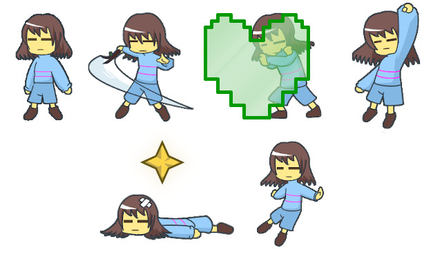 images of frisk from undertale