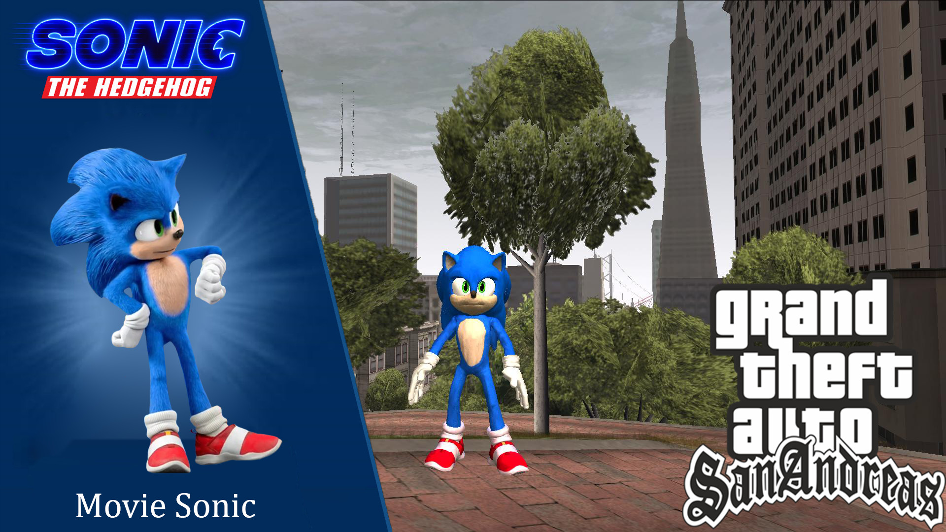 sonic skin for gta s