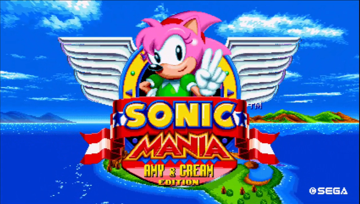 Extra slot sonic 3 air. Эми Мания. Соник Мания Эми. Sonic Mania Amy. Sonic Mania Mods.