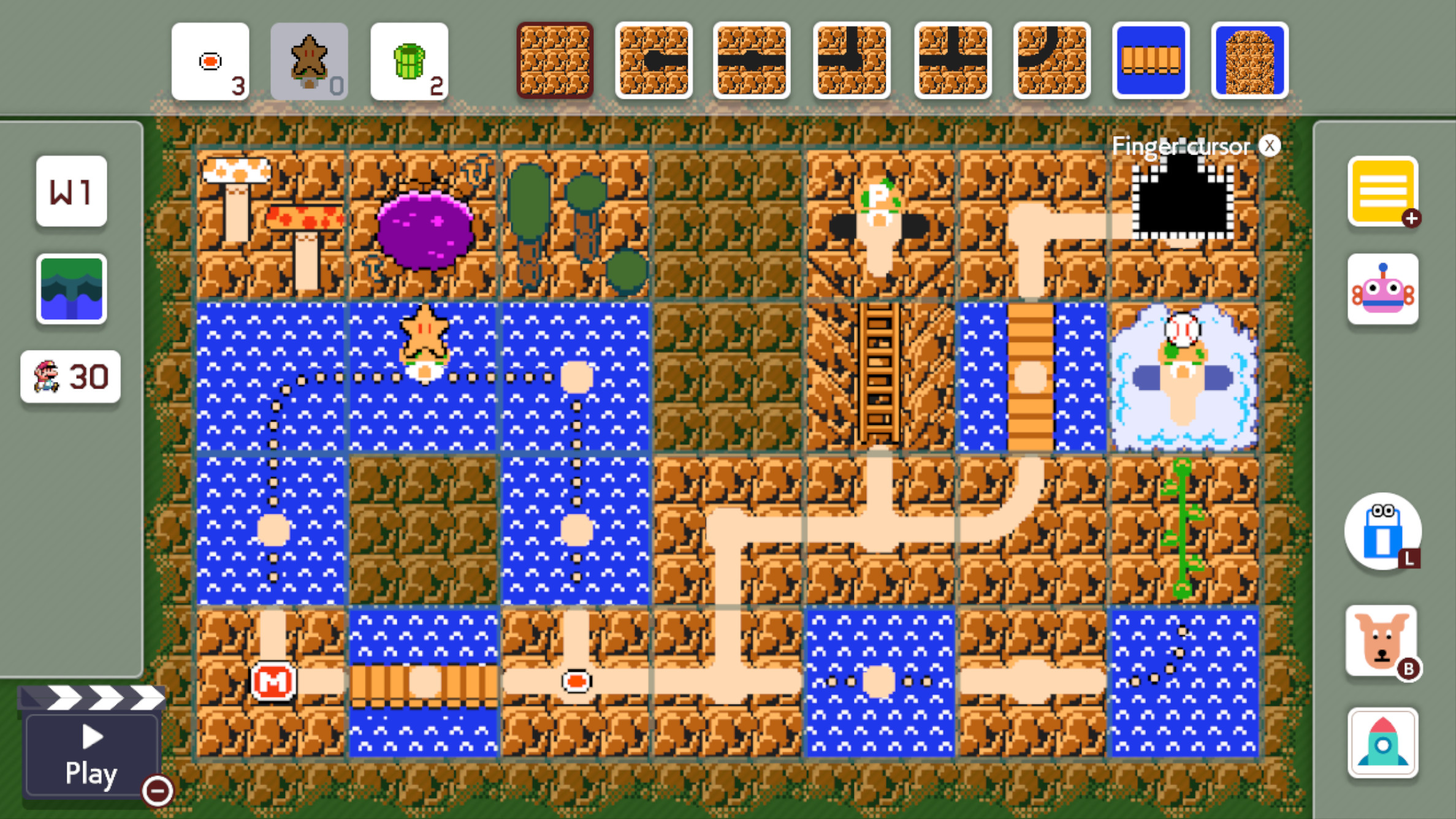 Smb1 World Map In Smm2 All Themes Super Mario Maker 2 Mods 9764