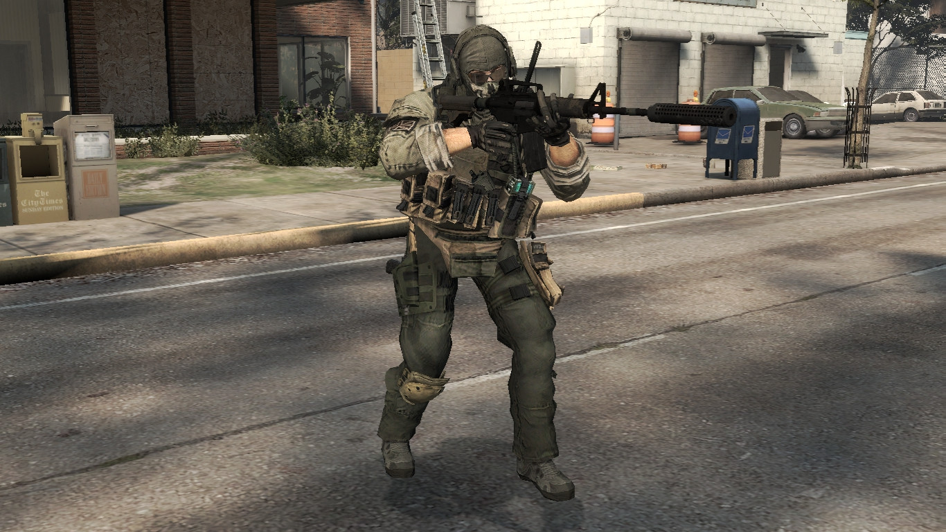 Ghost (MW2 style skin) » CS 1.6 - Skins Players GIGN