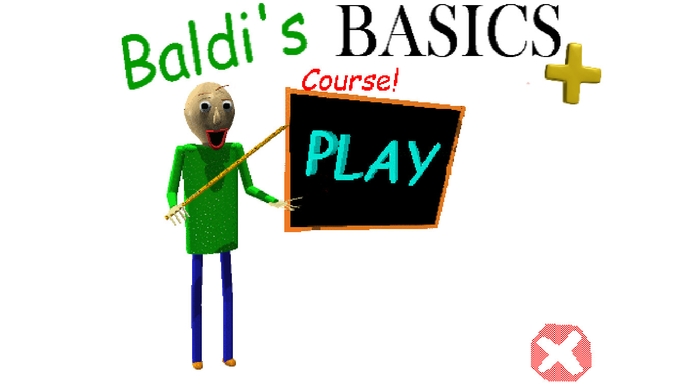 Baldis basics plus 0.4 mod menu. Картинки Baldis Basics Plus. Menu Baldi Basics Plus. БАЛДИ меню. Baldi's Basics Plus logo PNG.