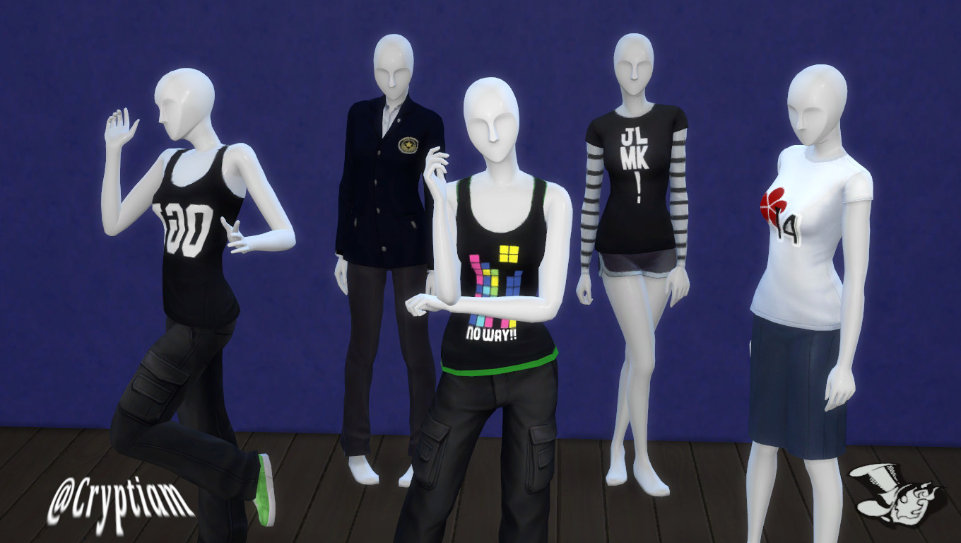 Persona 5 CC - Entire Collection V1 (REDUX) [The Sims 4] [Mods]