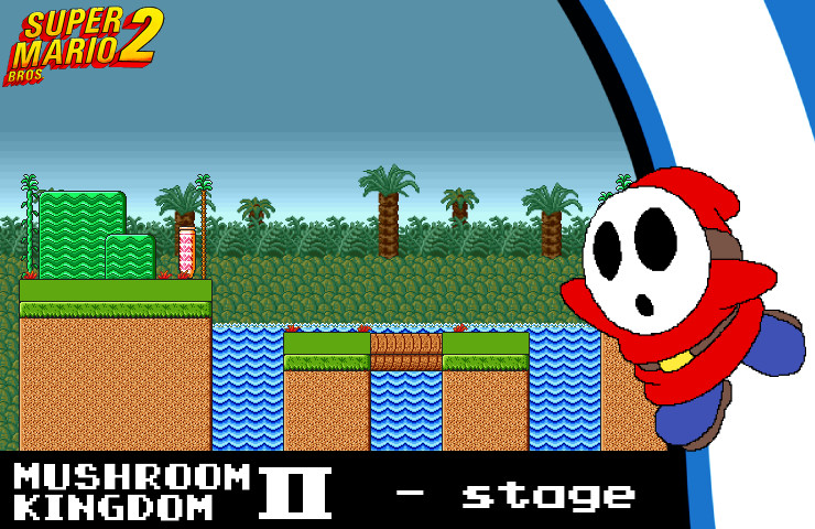 SMB2 - Mushroom Kingdom II (9.4/CMC+) Mod for Super Smash