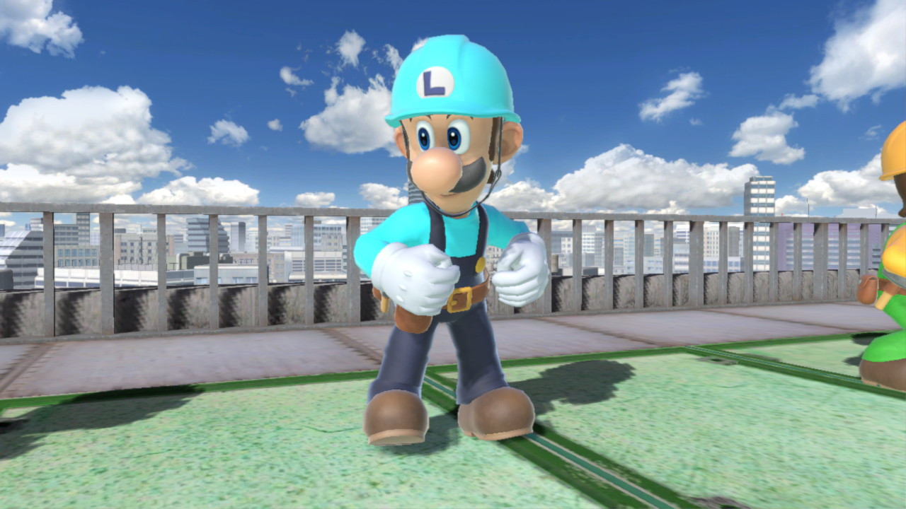 Builder Luigi [Super Smash Bros. Ultimate] [Mods]