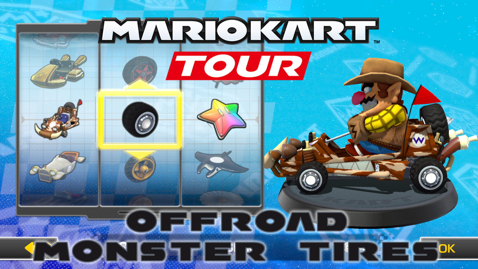 Offroader Pack and Offroader Tires (Tour port) [Mario Kart 8