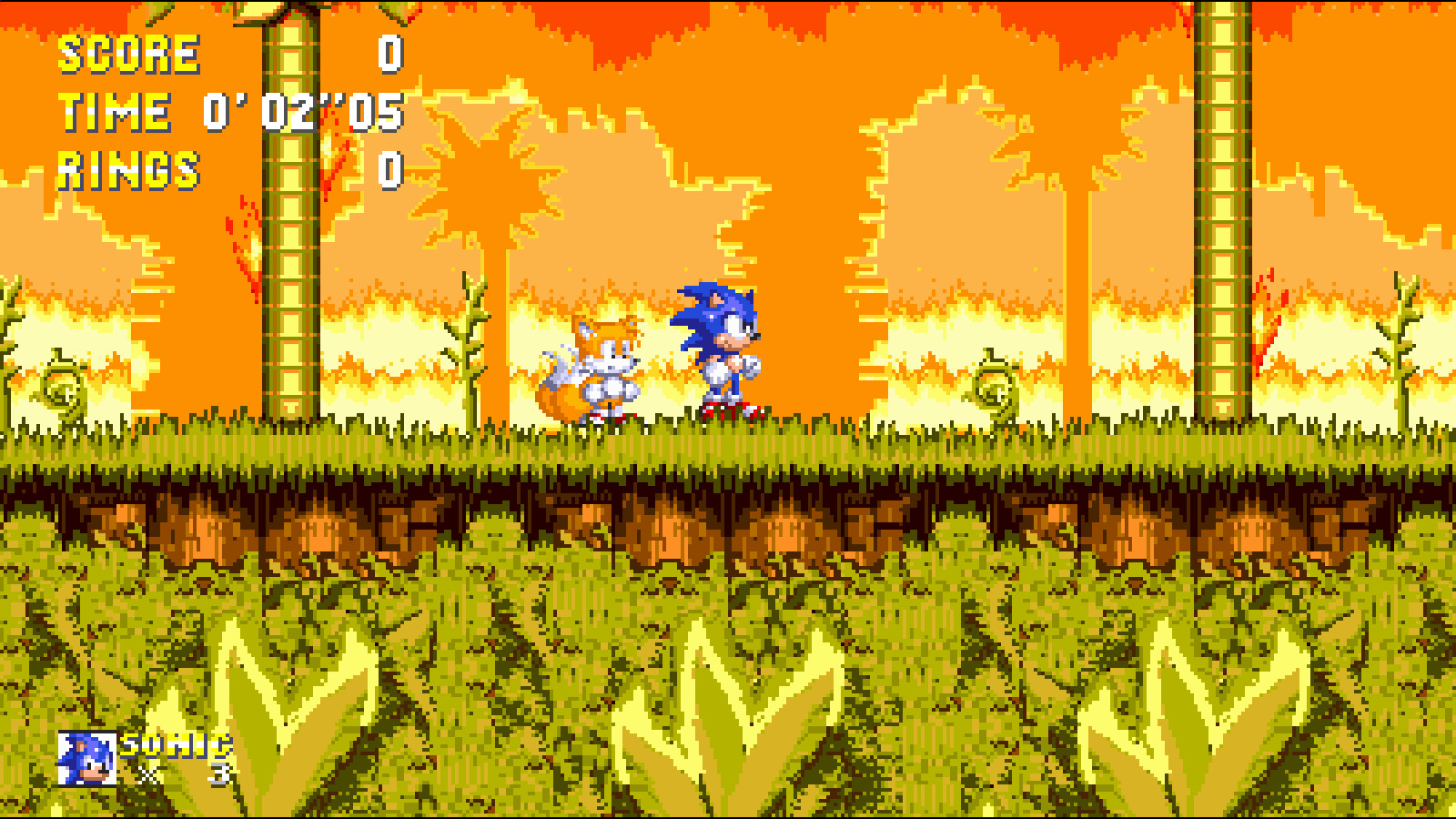 No Heatwave Effect in AIZ 2 [Sonic 3 A.I.R.] [Mods]