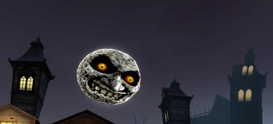 Majora's Mask Moon on some skyboxes
