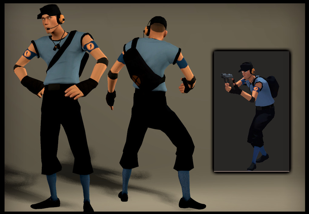 Dark Apparel Scout [Team Fortress 2 Classic] [Mods]