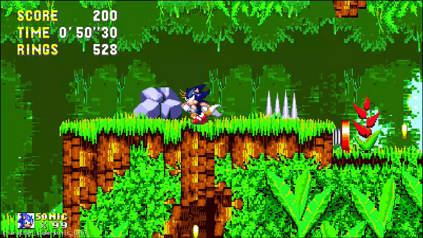 Jogue Super Sonic e Hyper Sonic no Sonic 1, um jogo de Sonic