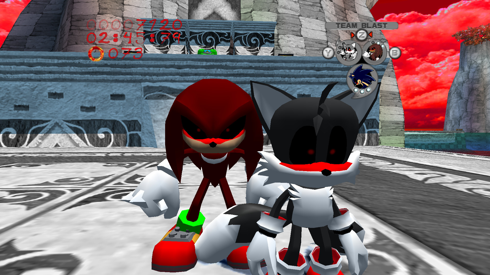 Download Sonic Exe - a creepypasta game where Sonic mutates into a