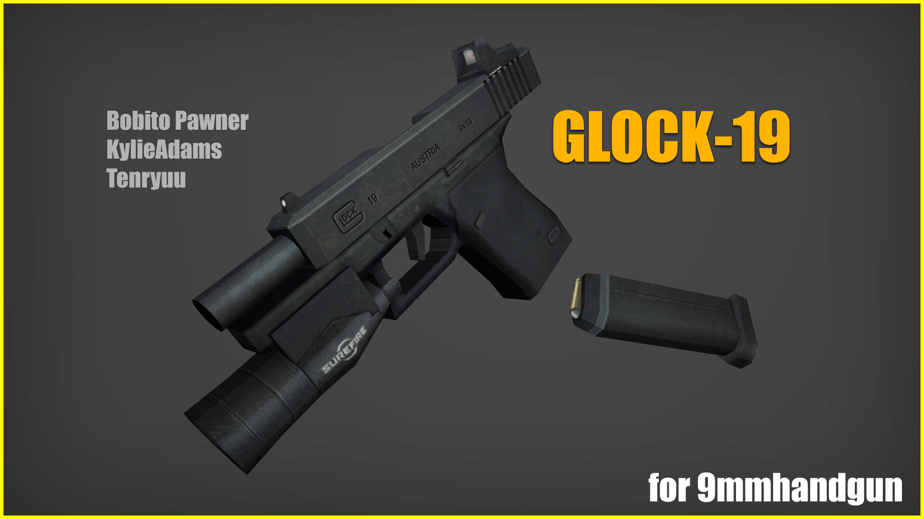 Glock 19 For 9mmhandgun Half Life Mods - glock script roblox