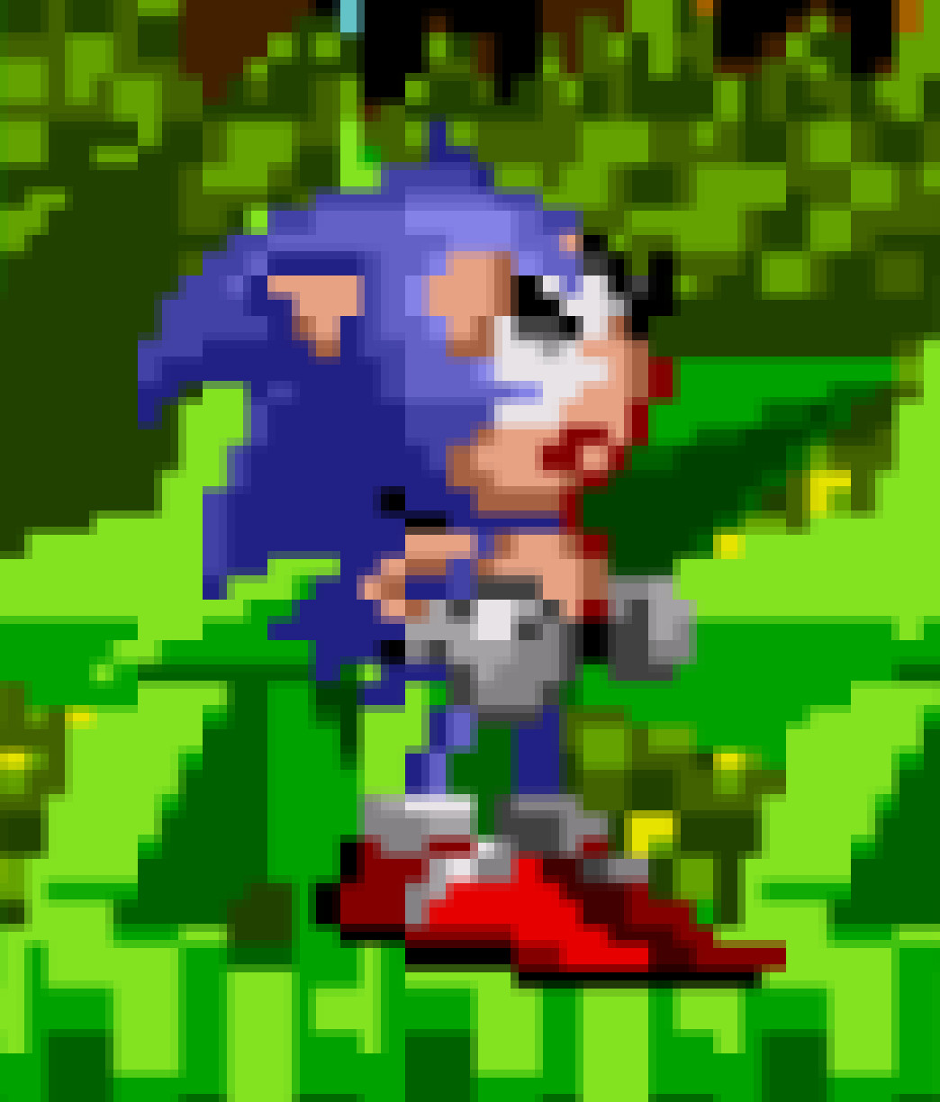 Pixilart - Sonic Waiting (Sprite Animation) by Anonymous