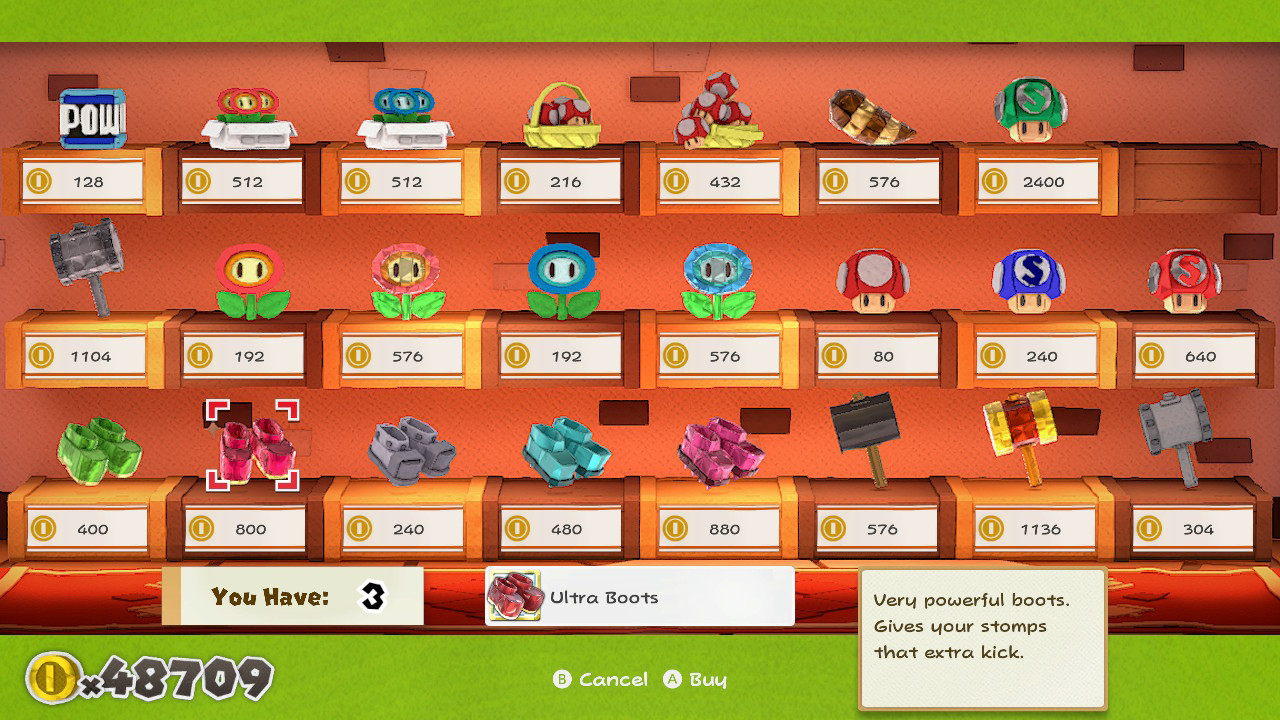 Paper Mario New Boots Pack [Paper Mario The Origami King] [Mods]