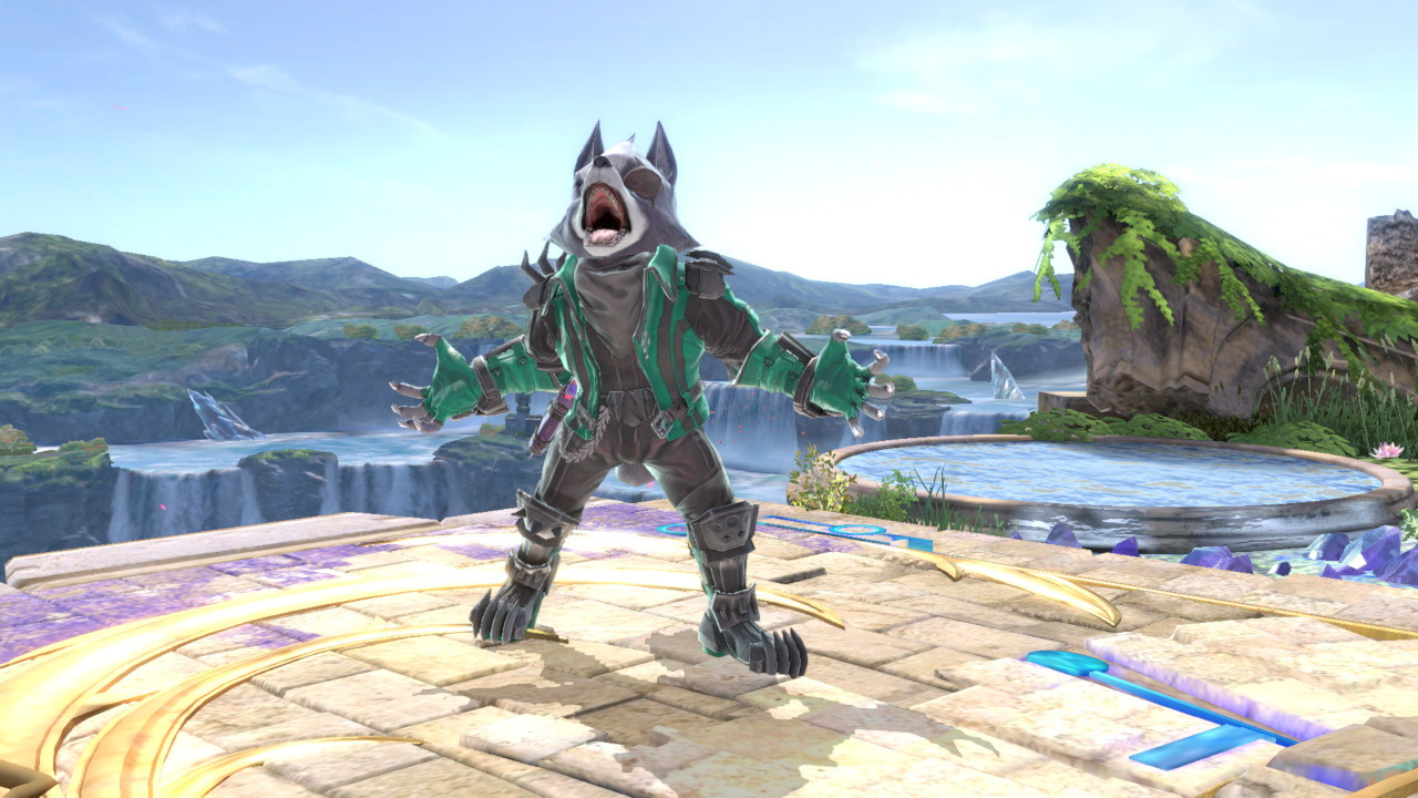 Green and Black Wolf [Super Smash Bros. Ultimate] [Mods]