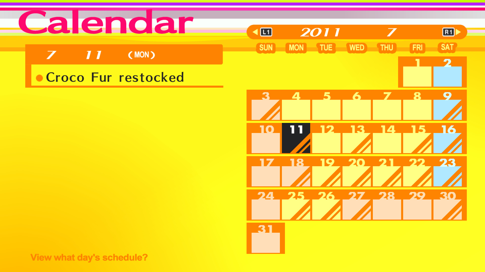 Useful Calendar (32-bit) [Persona 4 Golden PC (32-bit)] [Mods]