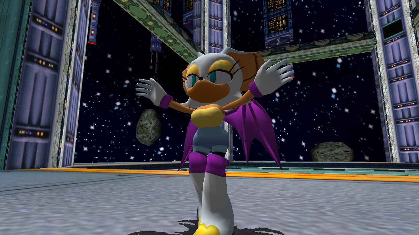 Sa2 Rouge Model DeeJamari Rouge Design Mod for Sonic Adventure 2 | SA2 Mods