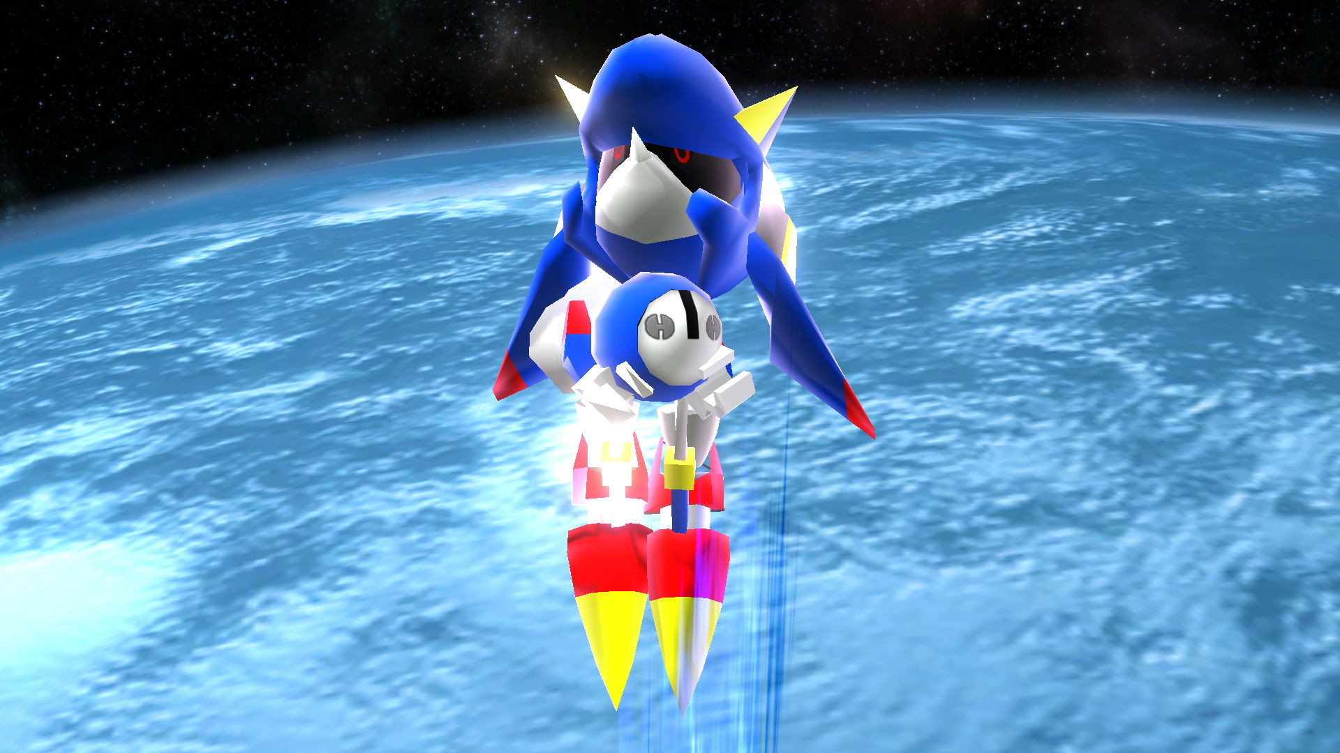 Rocket Metal Sonic rig