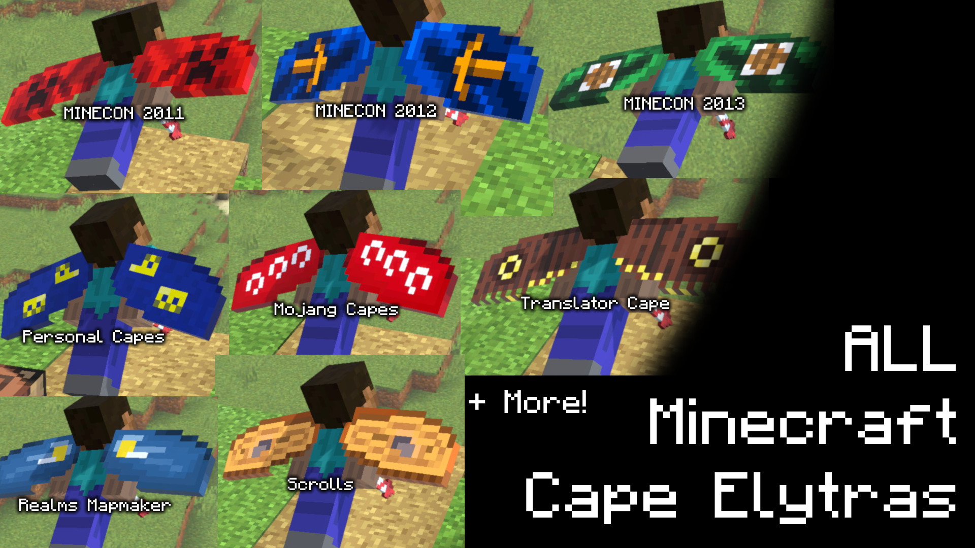 Minecraft skins with cape Mojang (Classic)