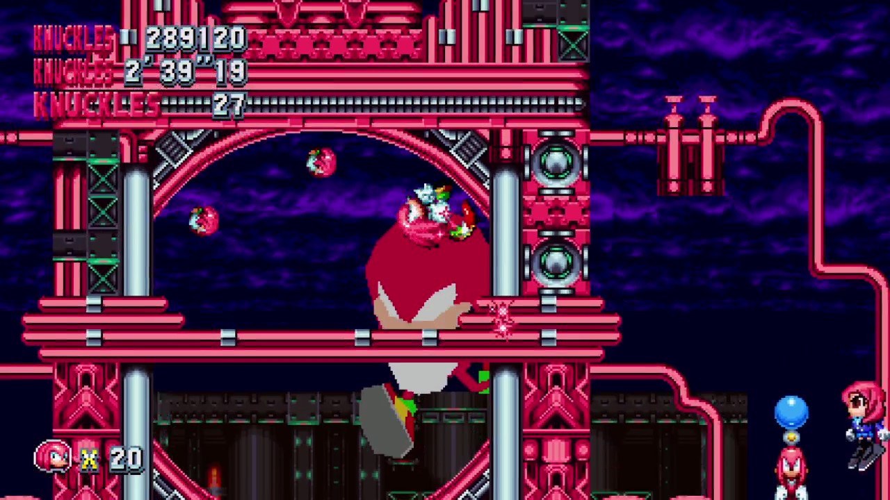 Sonic Mania on PC is moddable, as Knuckles Mania feat. Knuckles