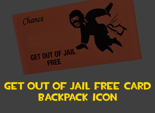 Alaxe's Get out of jail free card backpack icon