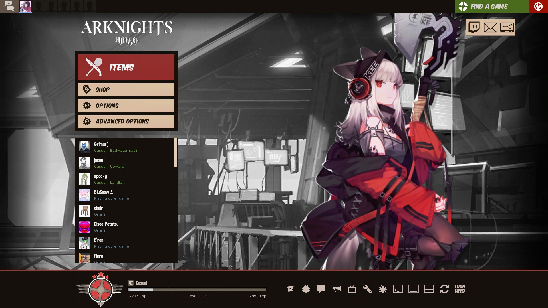 Arknights TF2 Main Menu Mod